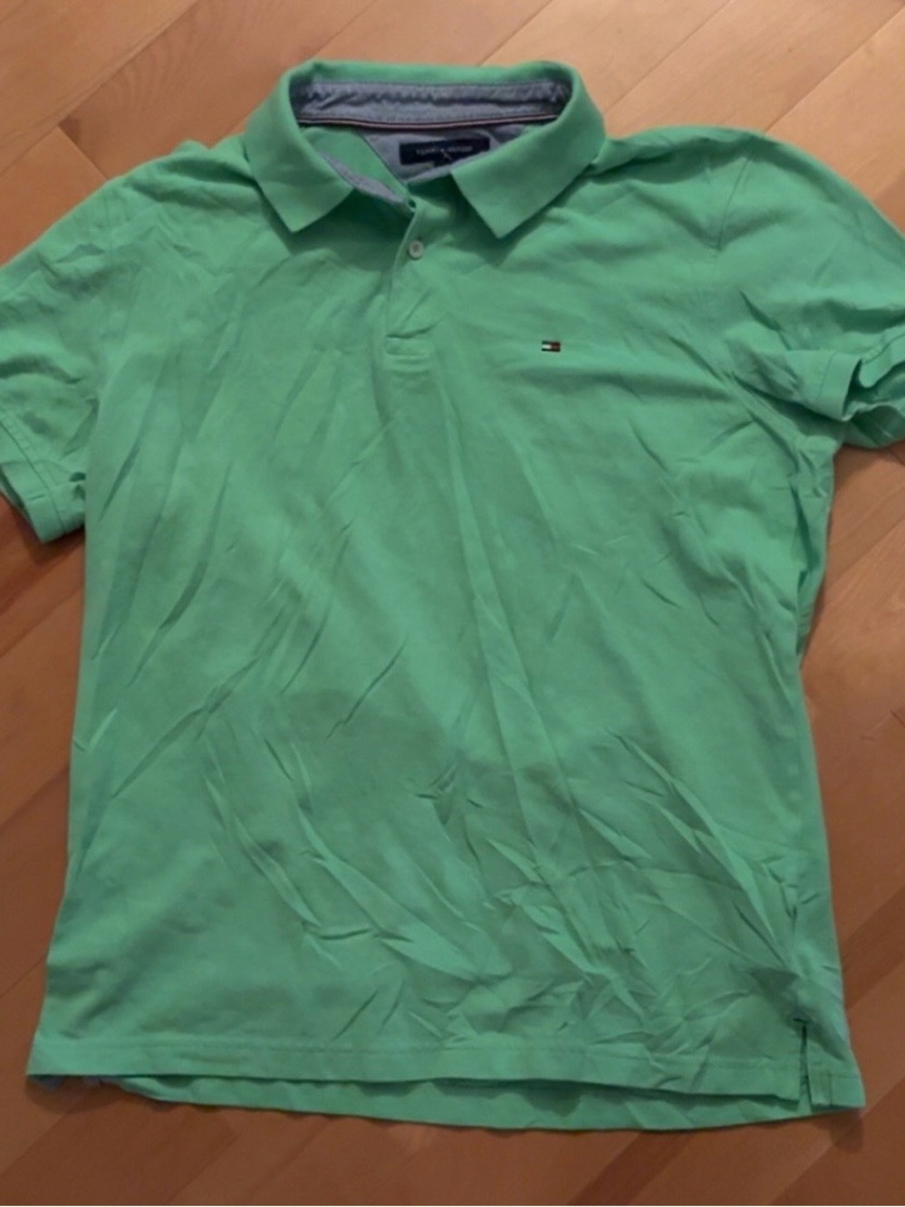 Tommy Hilfiger Men’s Seafoam Green Polo Shirt